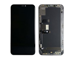 Kijelző Apple iPhone XS Max (lcd, érintőpanel, átvezető fóliával, keret) fekete